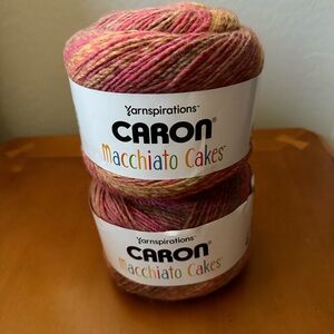 Caron Macchiato Cakes Yarn - Pink and Brown
